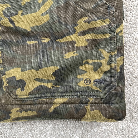 Taylor Stitch Men's 40 Workhorse Full‎ Zip Vest Camo Boss Duck Quilt Lined NEW - Picture 2 of 9